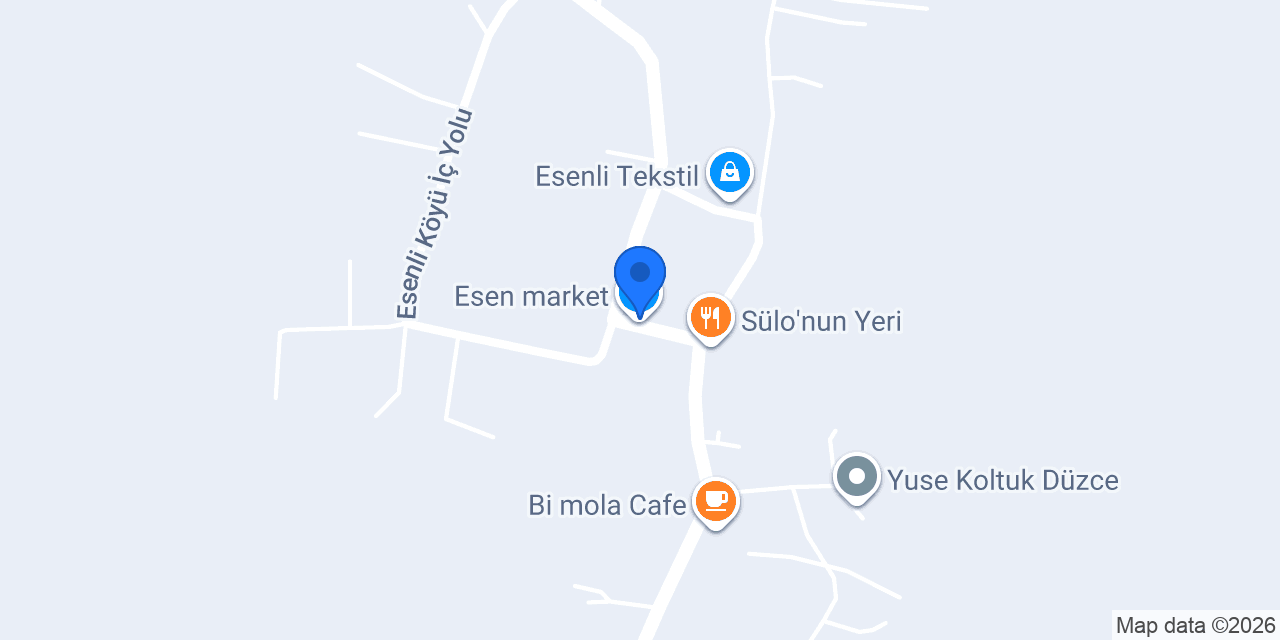 Esen market konumu