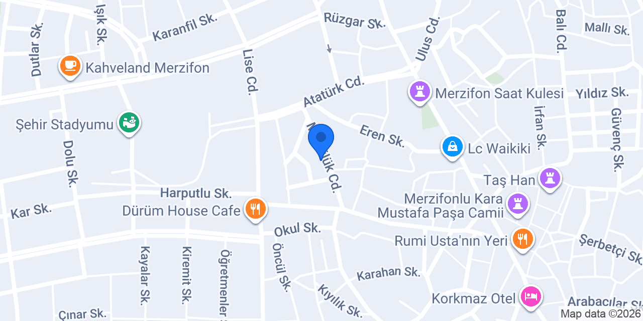 Arzum Bayan Kuaförü konumu