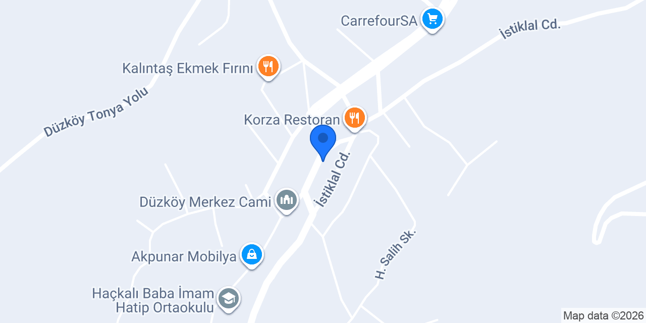Düzköy Merkez Eczanesi konumu