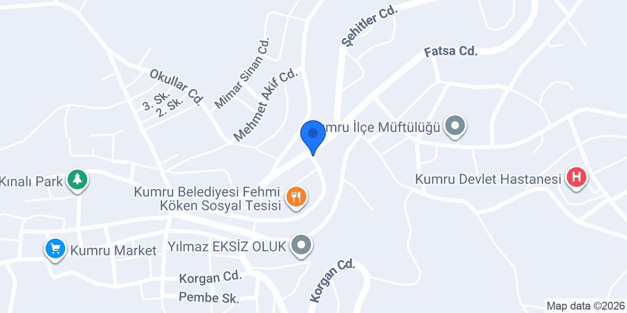 Kumru Taksi konumu