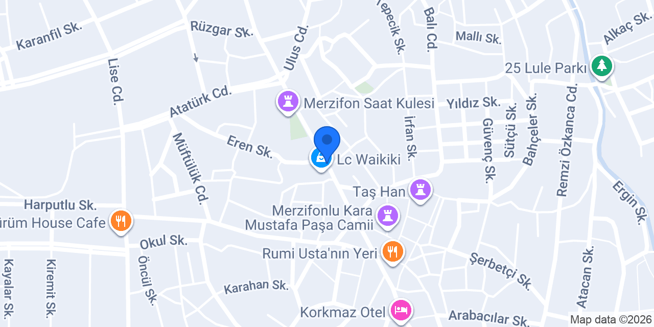 MERZİFON ÖNCÜ DÖNER konumu