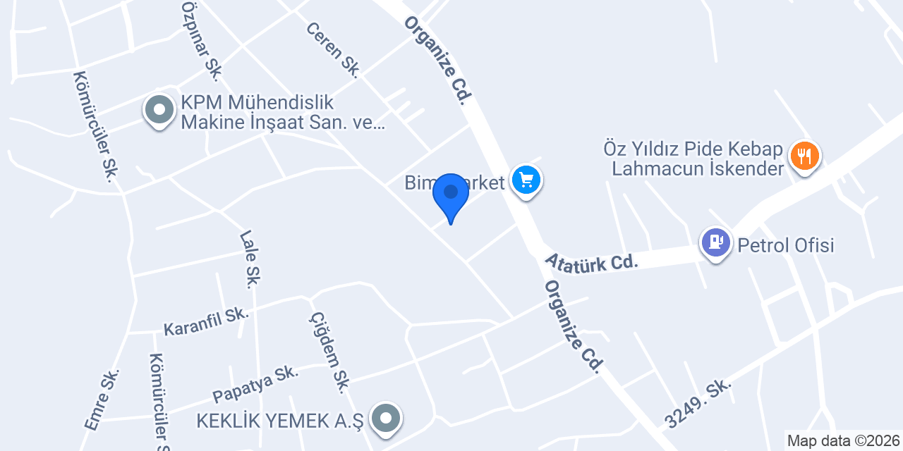 Manaş Metal konumu
