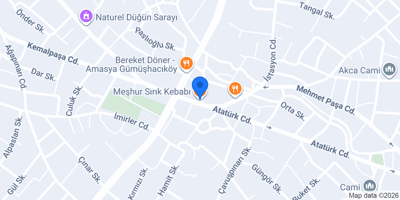 Meşhur Sırık Kebabı konumu