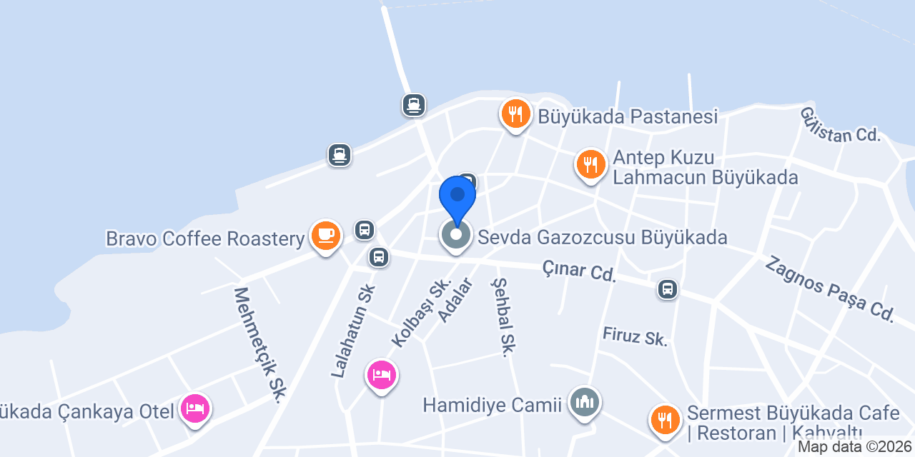 Ada İnan Pansiyon konumu