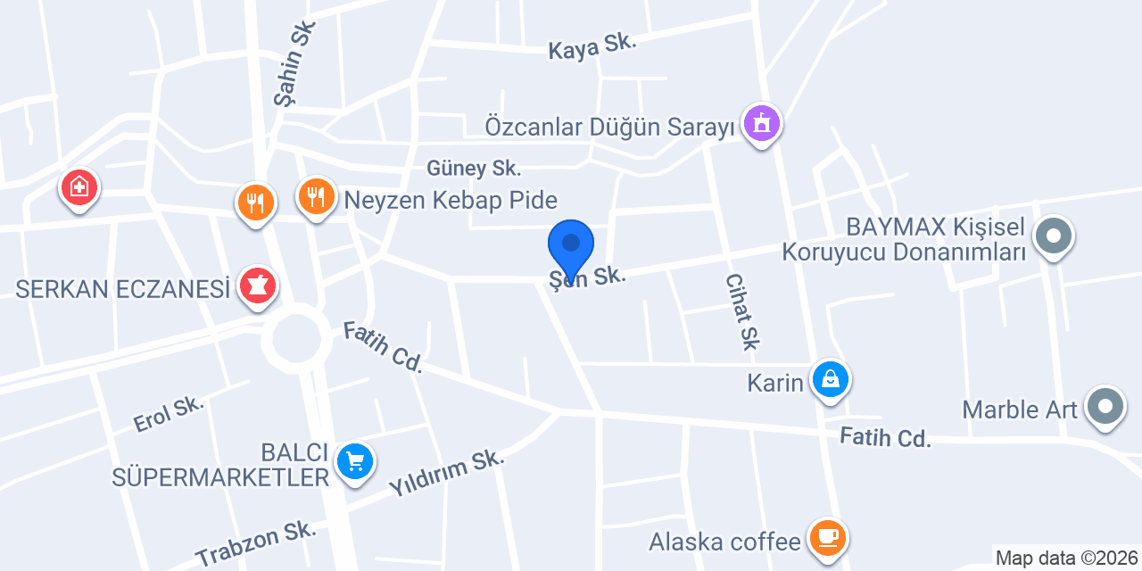 Öğreten Sürücü Kursu konumu