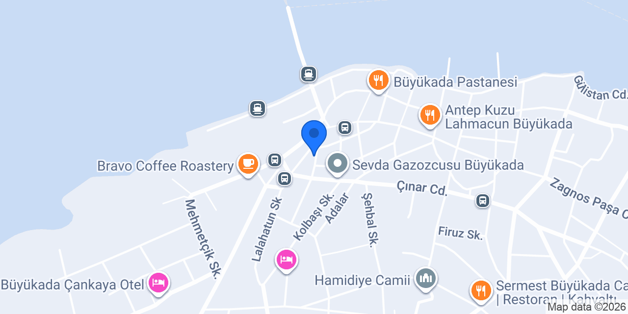 Büyükada İnci Çiçek Evi konumu