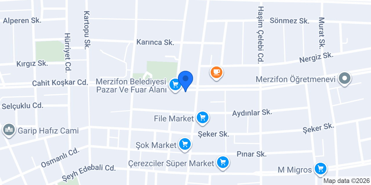 Yılmaz Tekel Bayii konumu