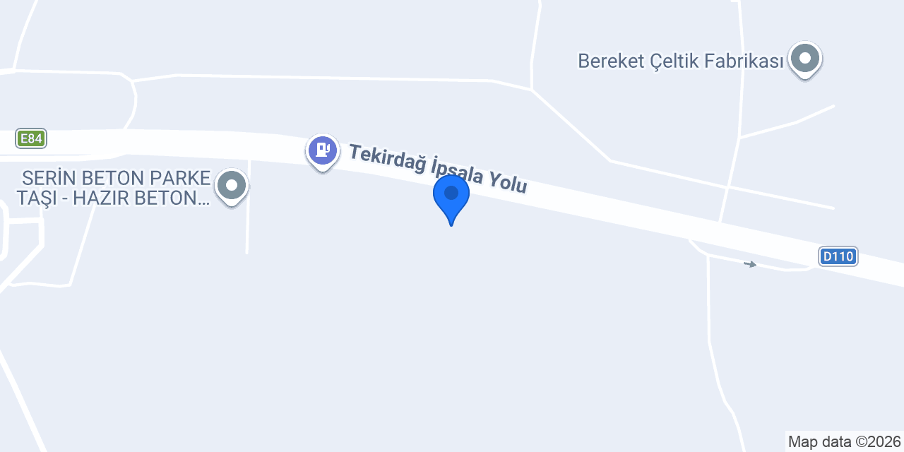 TYH Tekstil Keşan Üretim Tesisi konumu