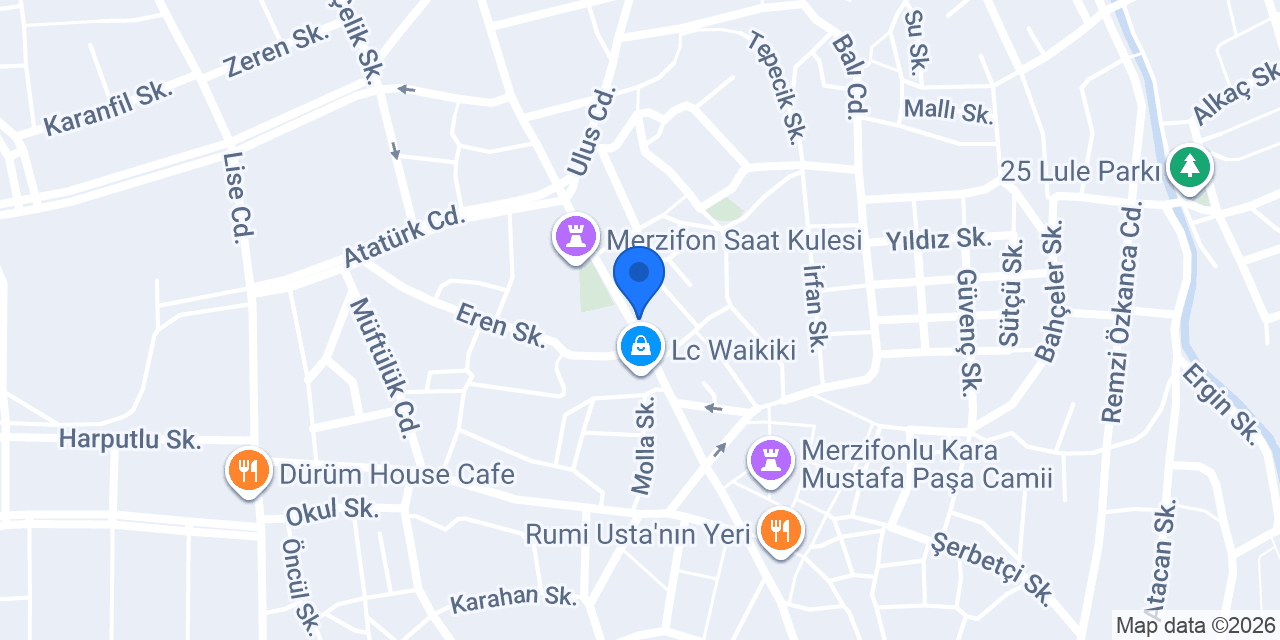 Halkbank Merzifon Şubesi konumu