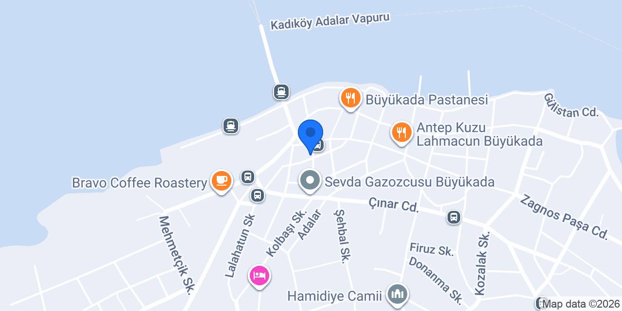 Maple Coffeeshop Büyükada konumu