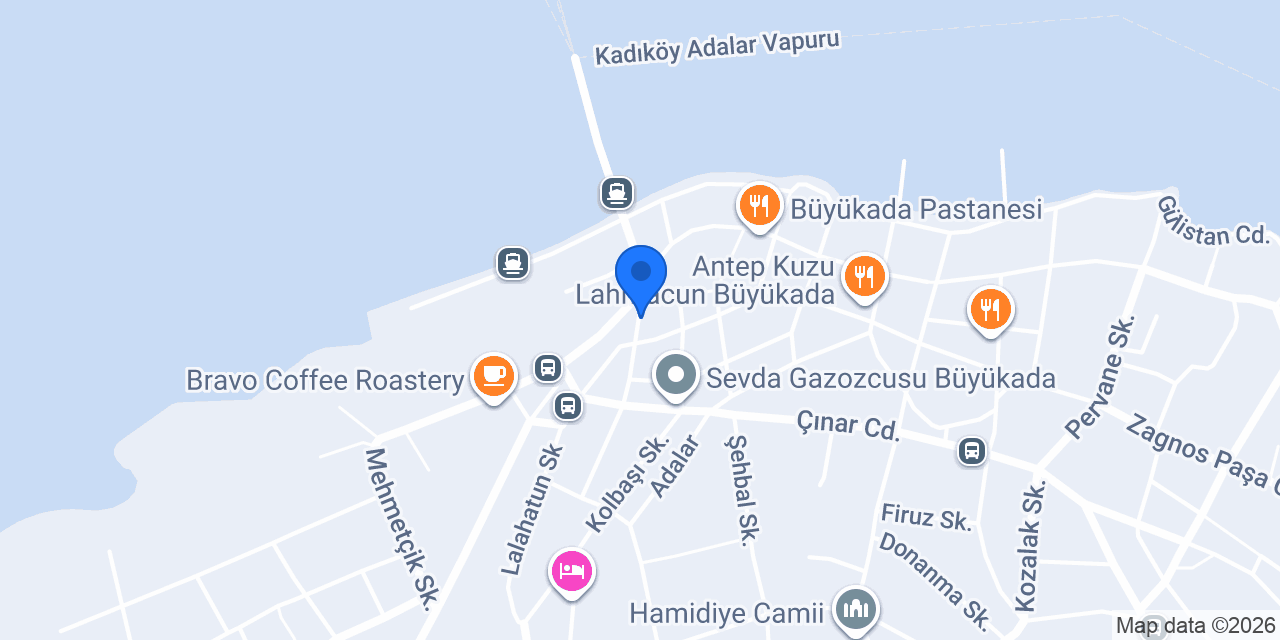 Blanc Cafe Büyükada konumu