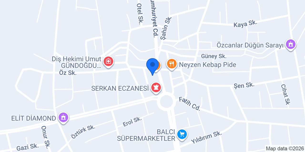 Ayfa Pizza konumu