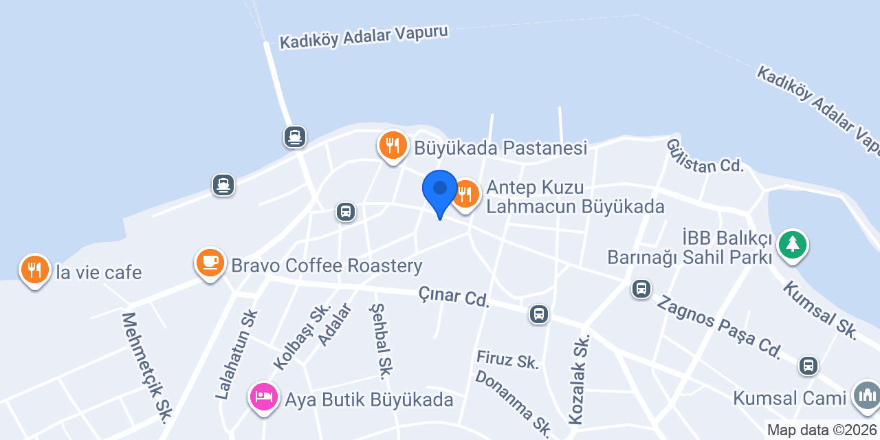 Pera Kişisel Bakım Büyükada konumu