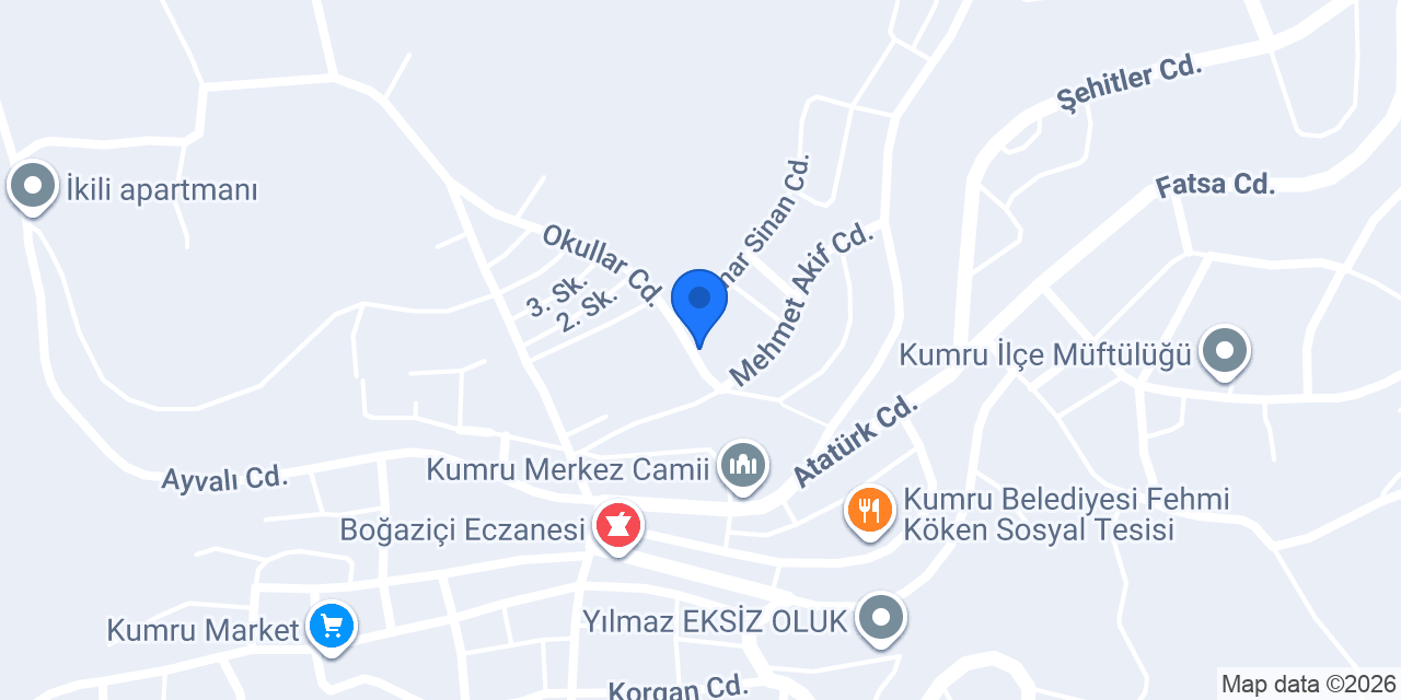 Atatürk İlkokulu konumu