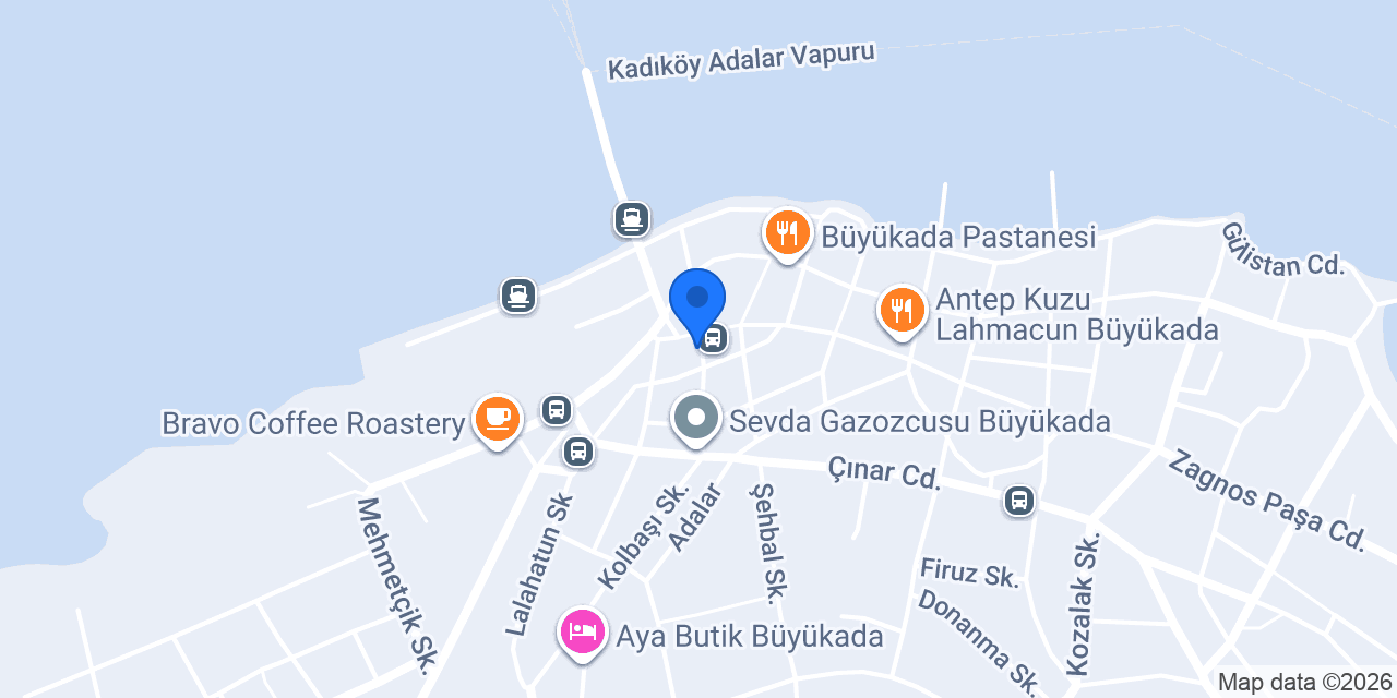 OLİVİA CAFE BÜYÜKADA konumu
