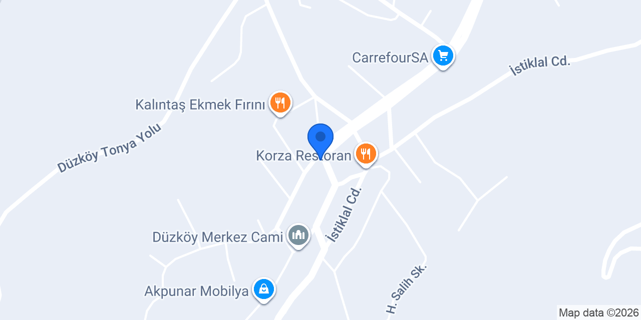 Yaliya yapı market konumu