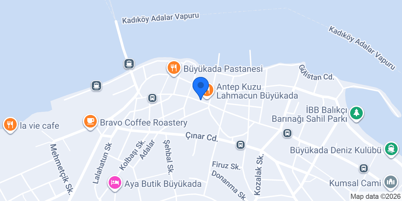 Büyükada Akasya Mini Fırın konumu