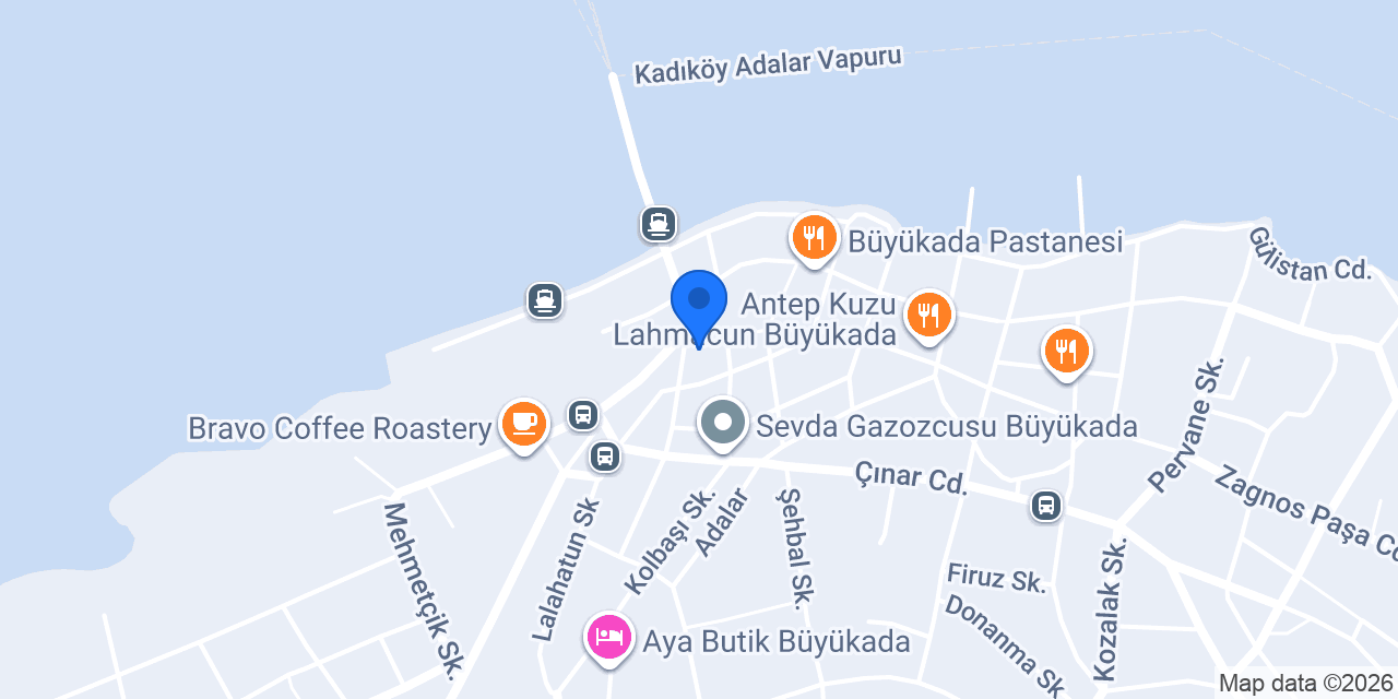 BÜYÜKADA ADA TEKEL & DONDURMA konumu