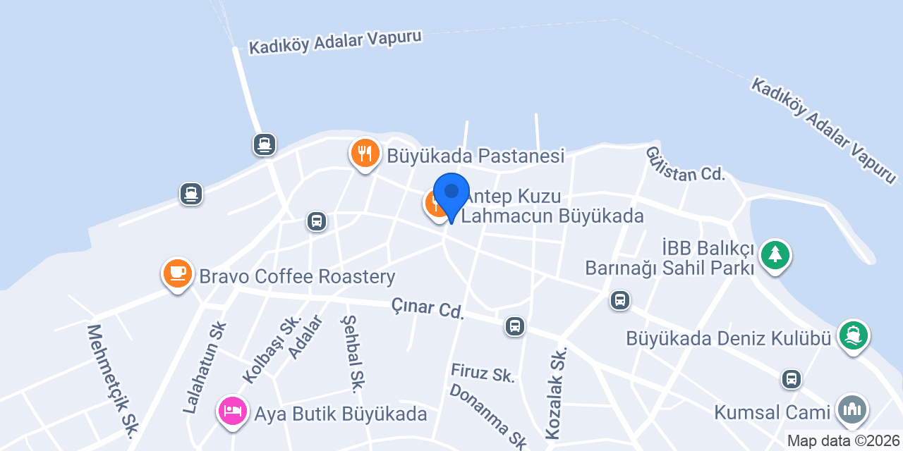Aboo Döner Büyükada konumu