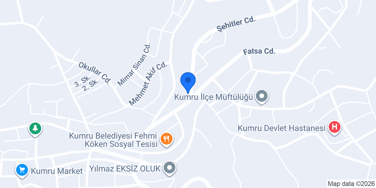 Kumru Taksi konumu