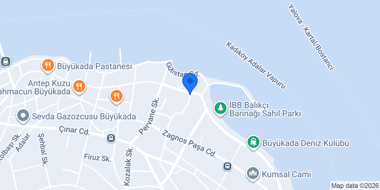 BÜYÜKADA TEKEL ( KUMSAL ) konumu