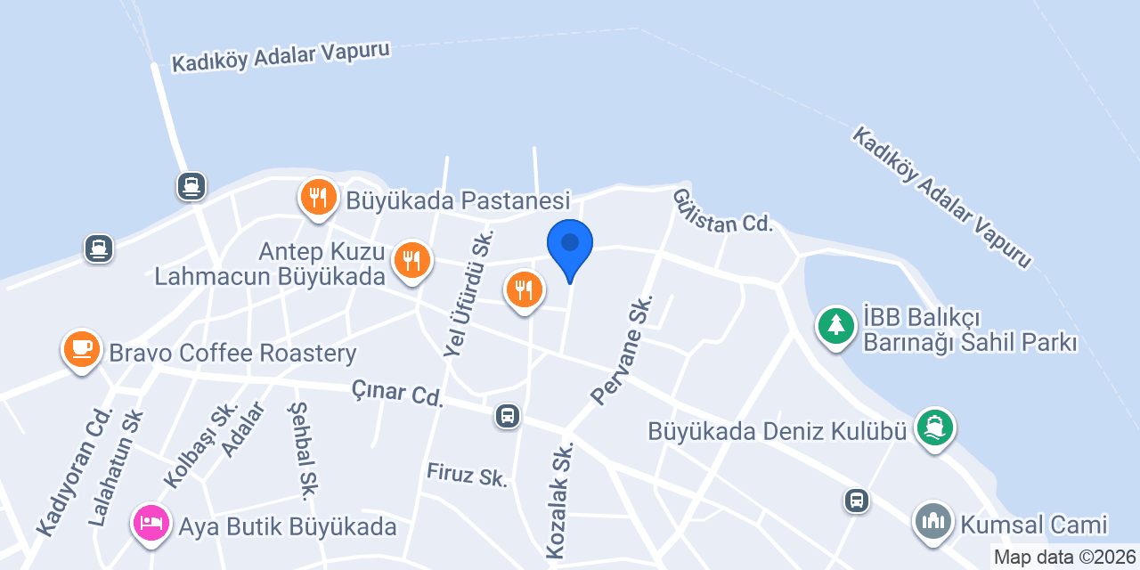 MASAL HOTEL BÜYÜKADA konumu