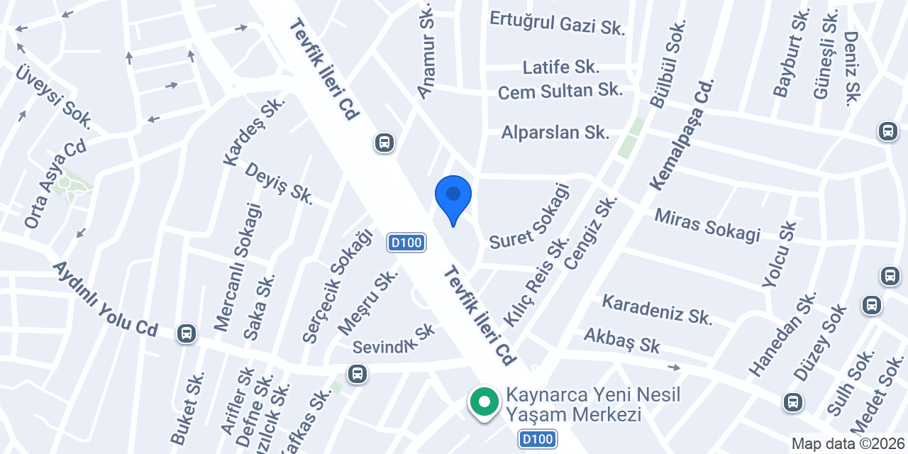 Pendik Rot Balans Kaynarca Rot Balans konumu