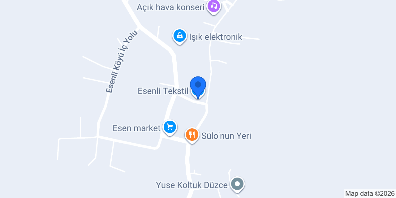 Esenli Tekstil konumu