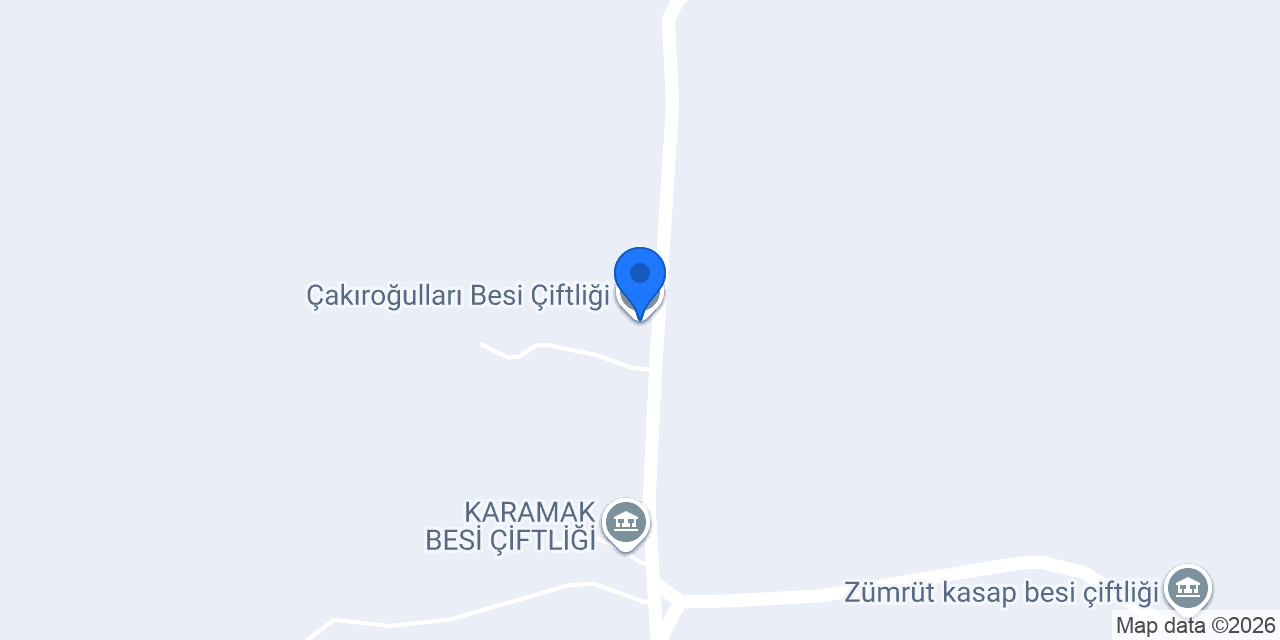 Çakıroğulları Besi Çiftliği konumu