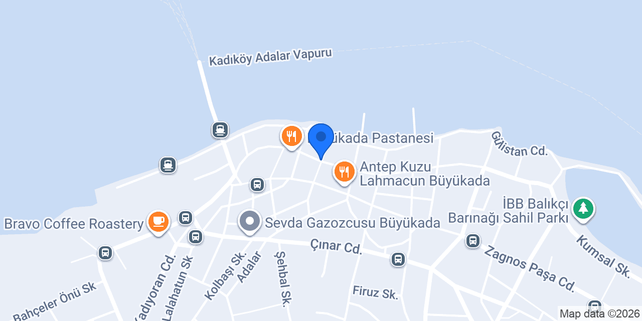 Buyukada Sariyer Borekcisi konumu