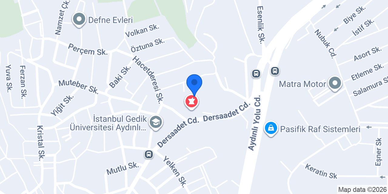 BEK İstanbul Şube konumu
