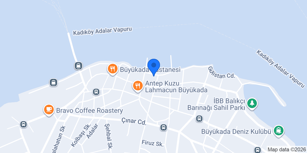 Büyükada My Way Teras Butik Otel konumu