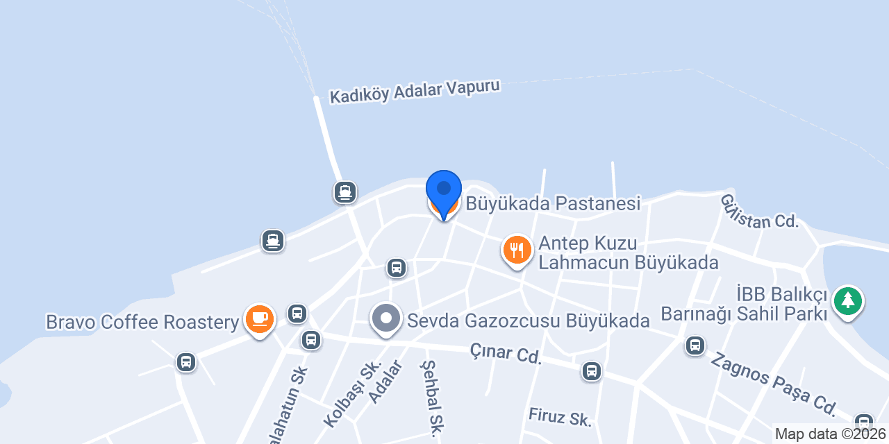 Büyükada Pastanesi konumu