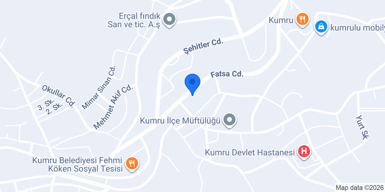 Kumru Yapı Malzemeleri konumu