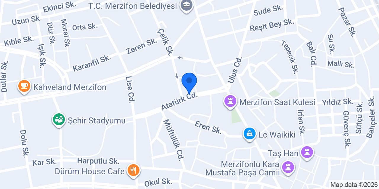 Domino's Pizza Merzifon konumu
