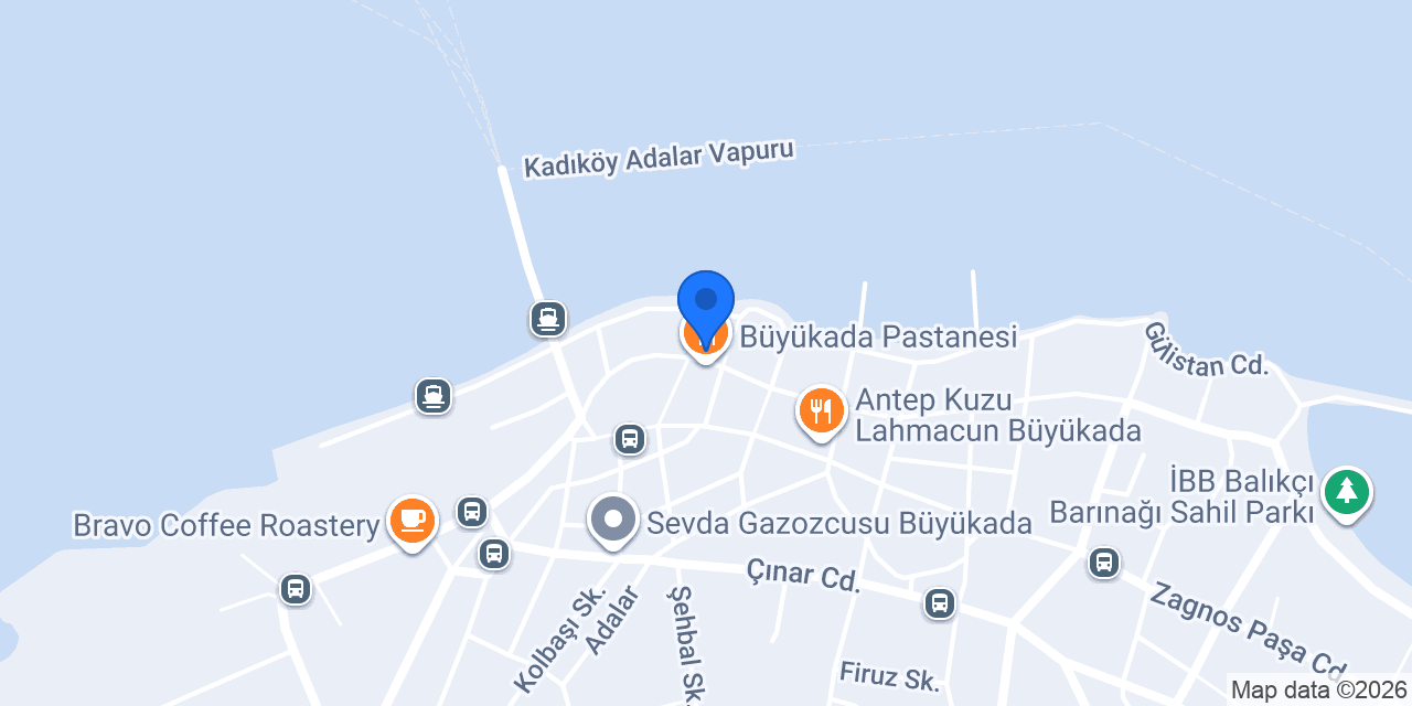 Büyükada Kervan Restaurant konumu
