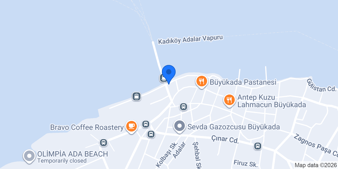 MADO Büyükada İskele Cad. konumu
