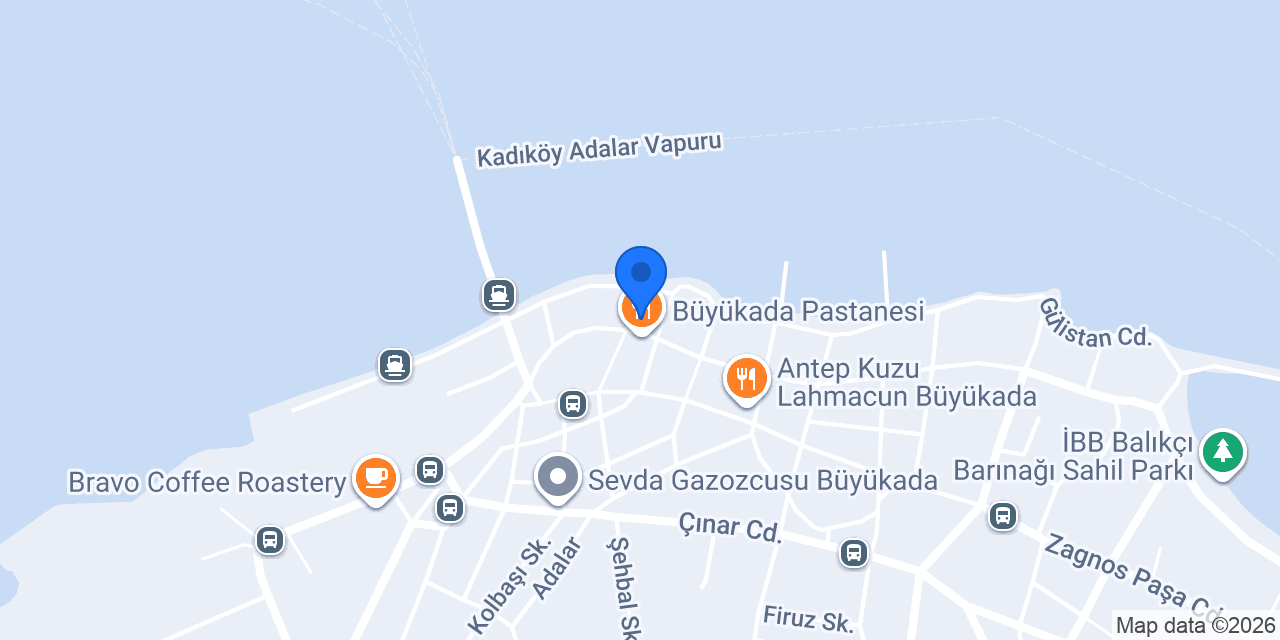 Moda Ķokoreç Büyükada konumu