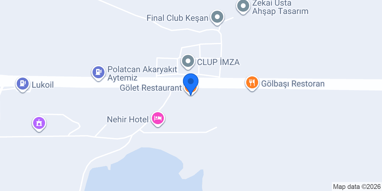 Gölet Restaurant konumu