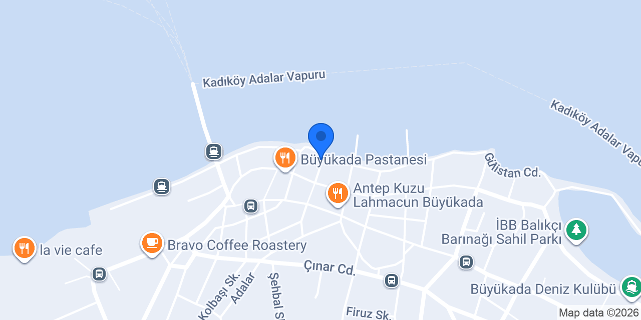 Tatlı Nigar Büyükada konumu
