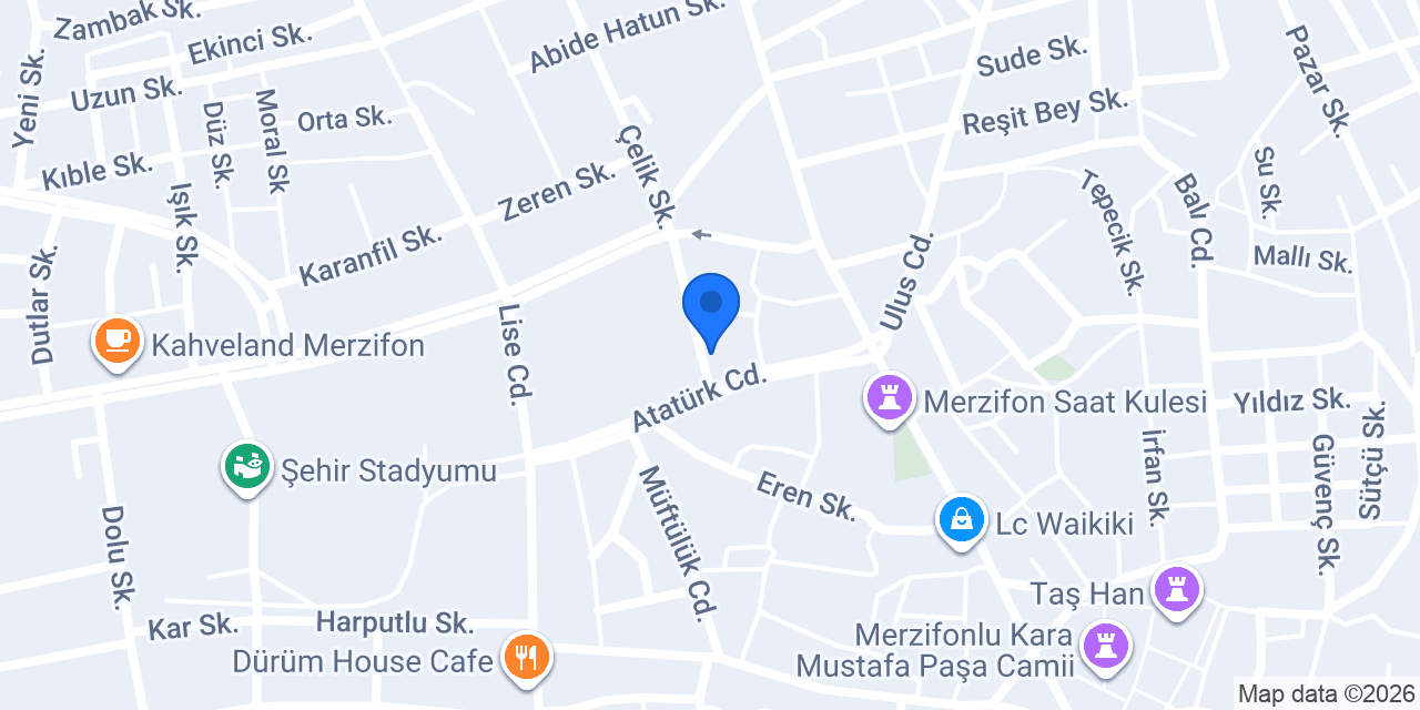 Şenel Yapı Mühendislik konumu