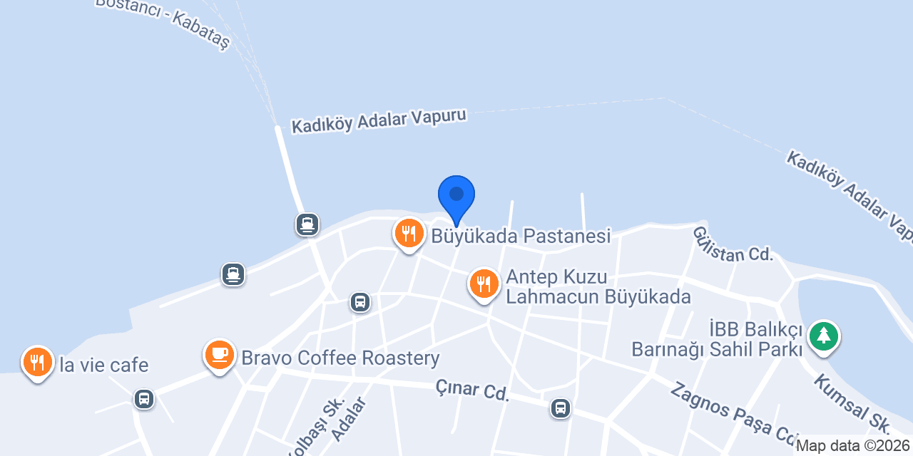 Façyo Restaurant Büyükada konumu