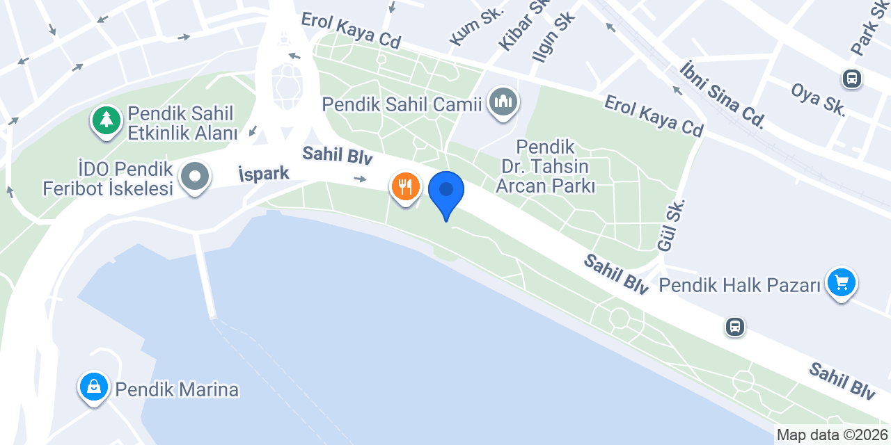 Pendik Sahil Kebap konumu