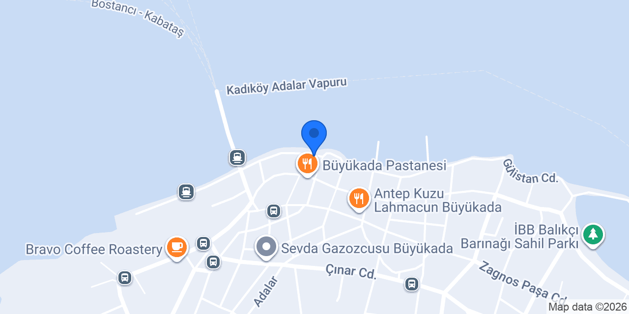 Milano Restaurant Büyükada konumu