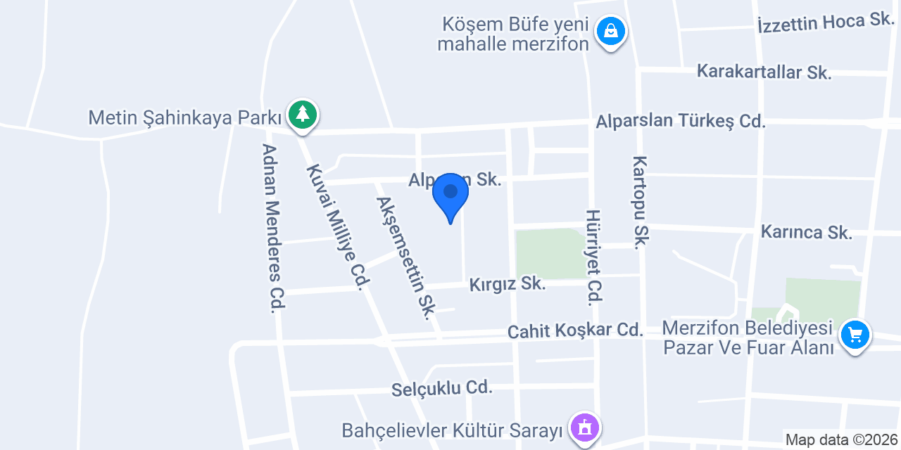 Nuriye Hatun Anaokulu konumu