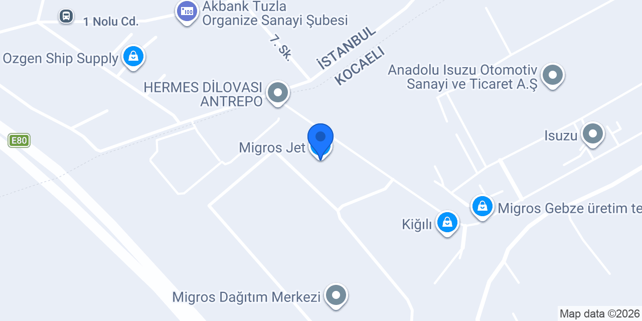 Migros Jet konumu