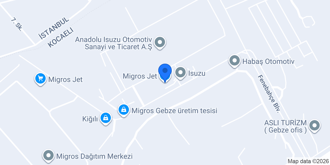 Migros Jet konumu