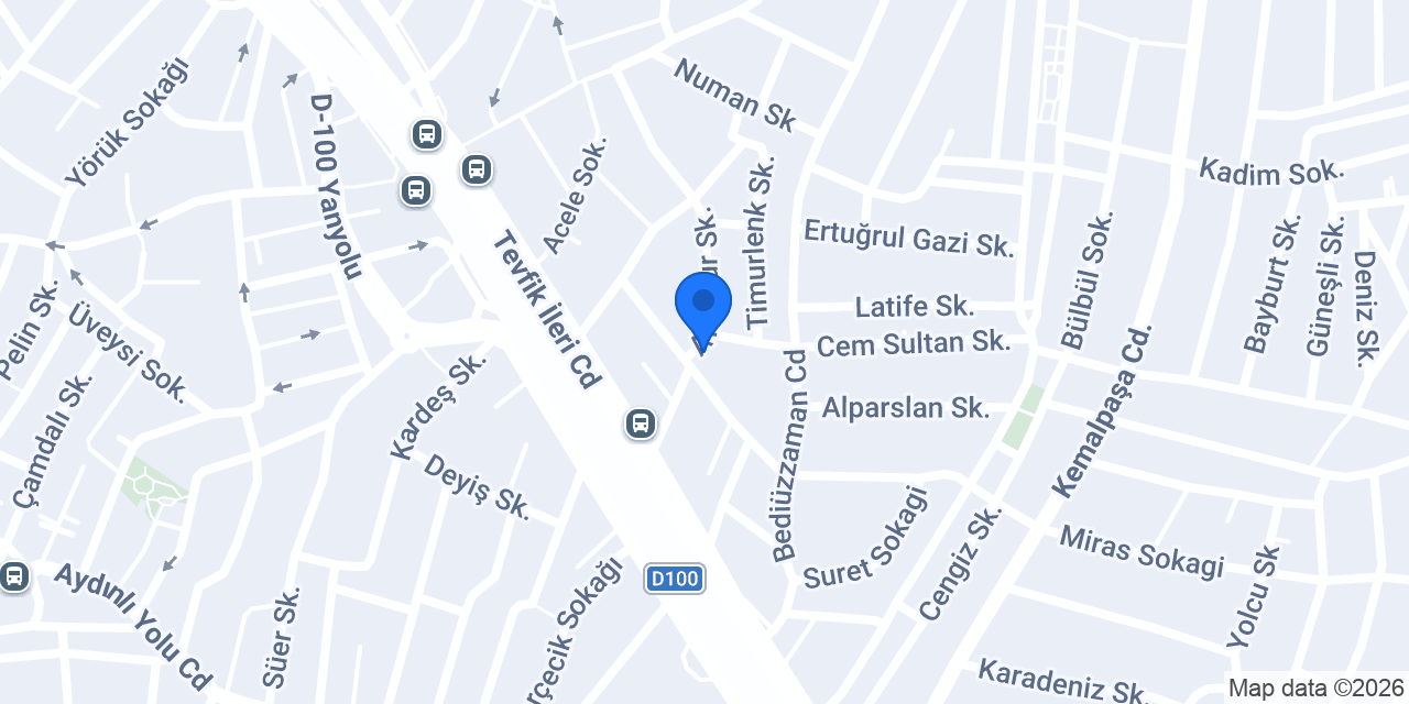 Sürat Kargo Kaynarca Şube konumu