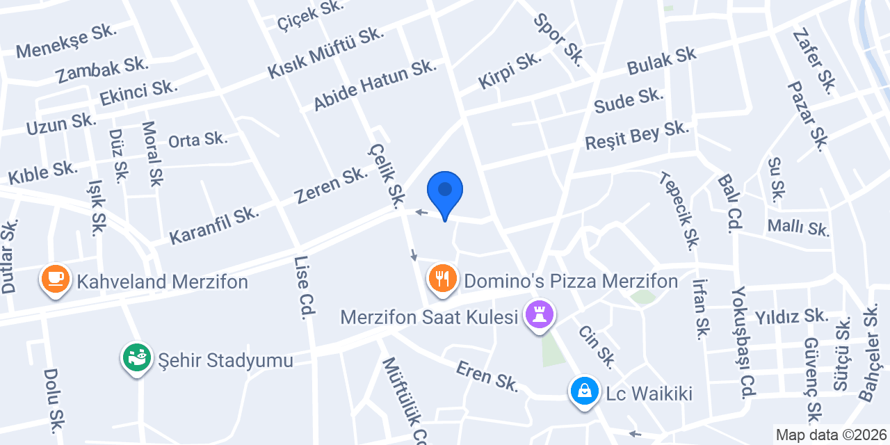 Çiçek Atölyesi Merzifon konumu