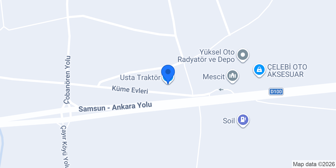 Usta Traktör konumu